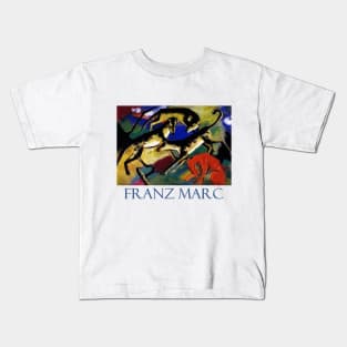 Playing Dogs by Franz Marc Kids T-Shirt